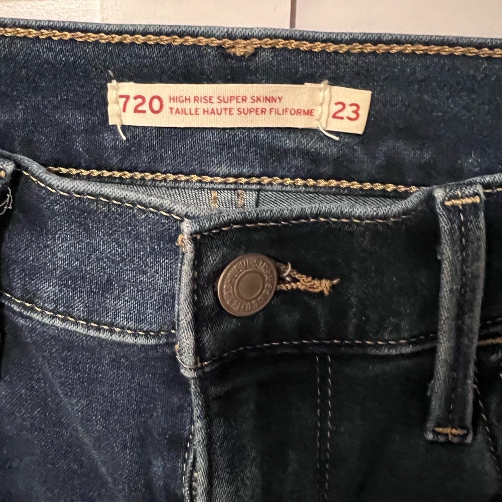 Levi's High Rise Skinny Jeans - dark blue 23